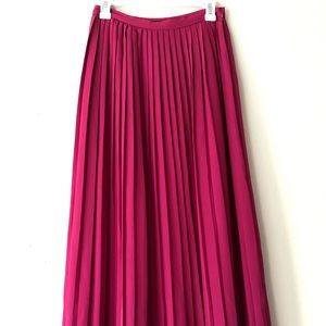 Tommy Hilfiger pink  chiffon pleated maxi skirt
